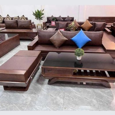Sofa văng chân thuyền gỗ sồi nga SF344