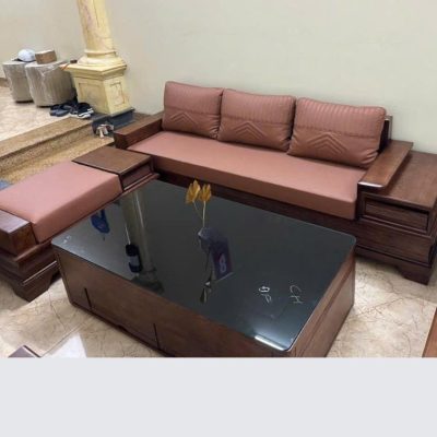 Sofa văng ngăn kéo phải gỗ sồi nga SF343