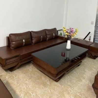 Sofa văng chân thuyền gỗ sồi nga SF342