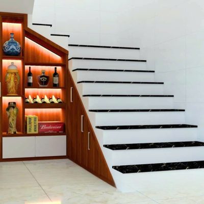 Tủ gầm cầu thang hiện đại gỗ MDF TCT29