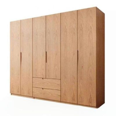 Tủ áo 6 cánh tràn gỗ sồi nga TA634