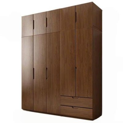 Tủ áo 2 tầng 5 cánh tràn gỗ sồi nga TA644